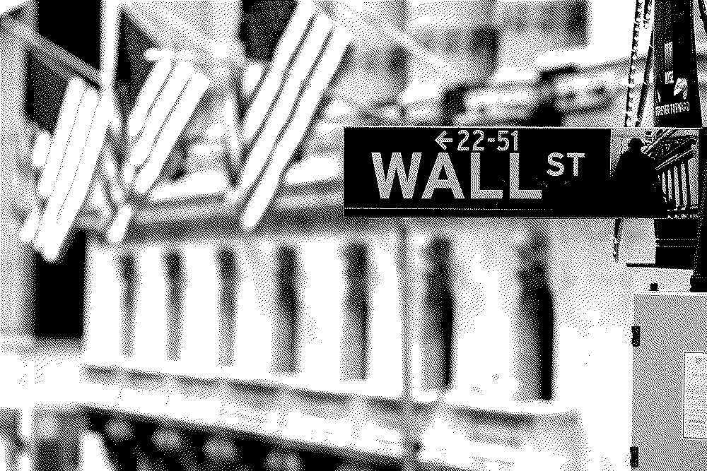 The Wall Street street sign in front of the New York Stock Exchange