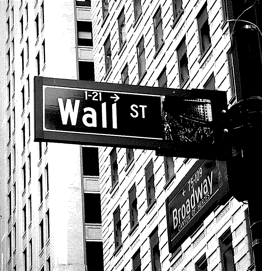 The Wall Street street sign